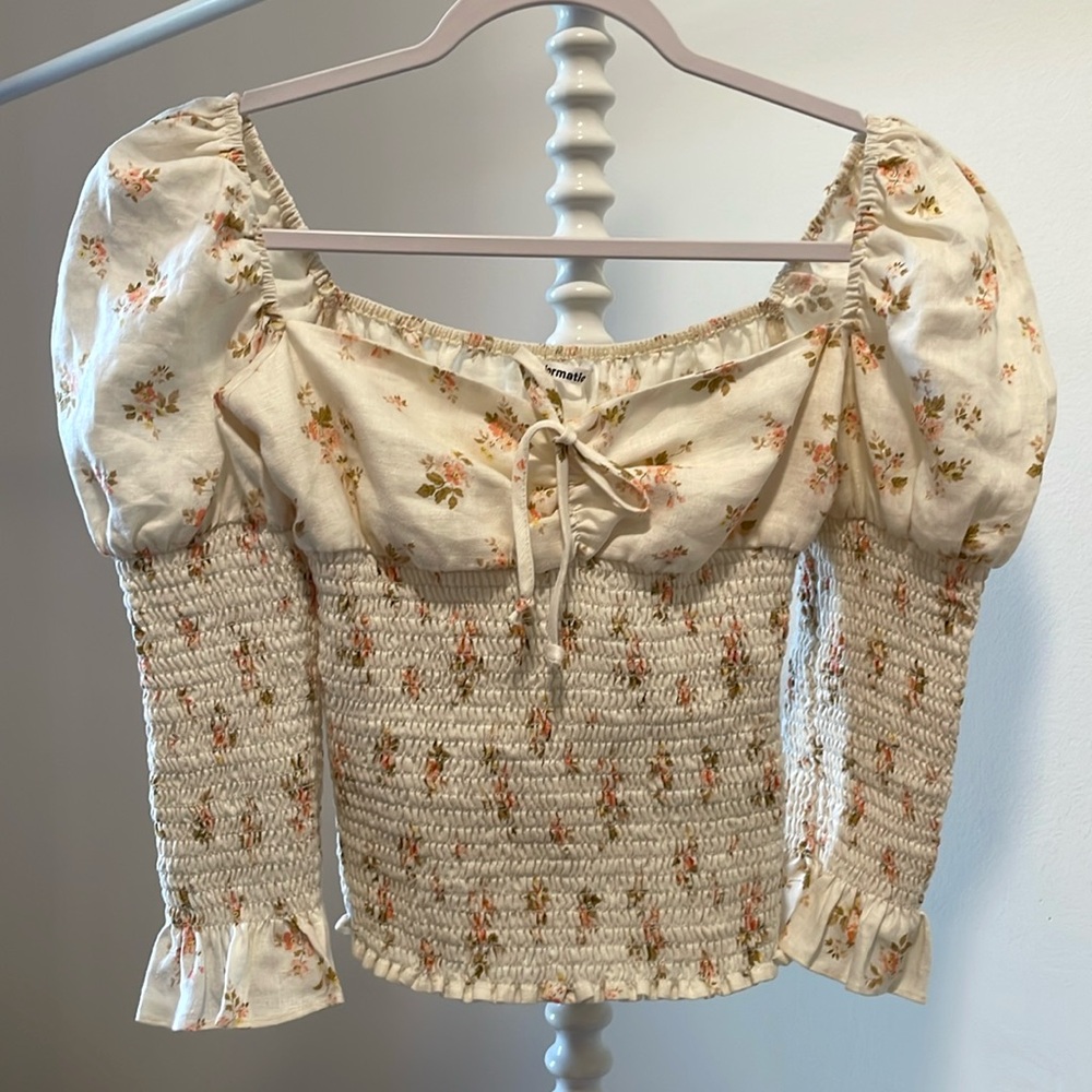 Reformation Long Sleeve Blouse